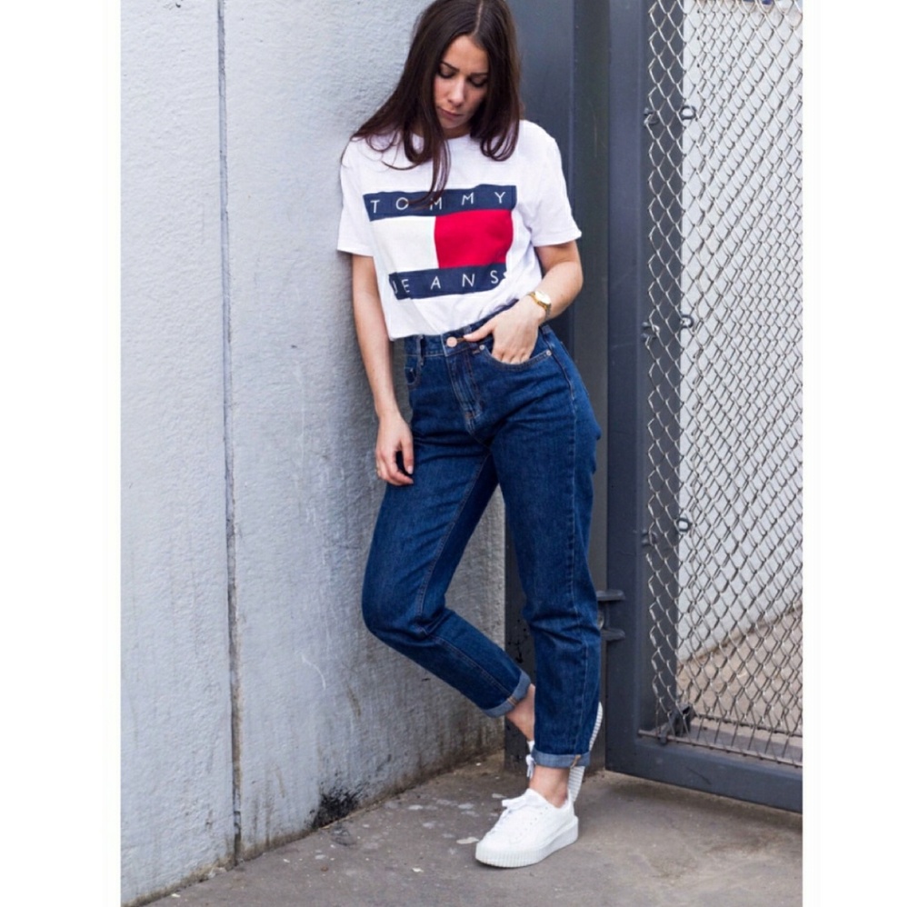 Vintage Tommy Hilfiger high waisted mom jeans 10